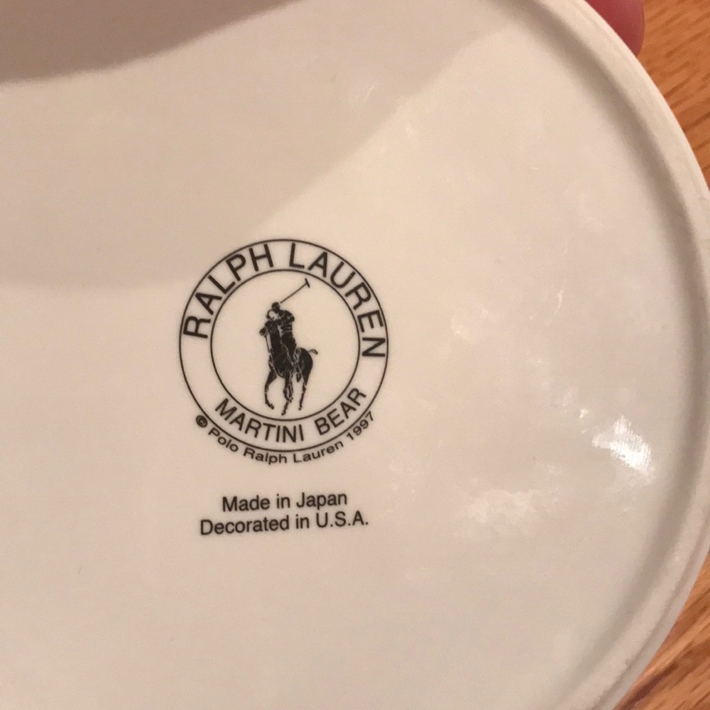 Ralph Lauren polo martini bear vintage rare cuff link or trinket box - Picture 3 of 4